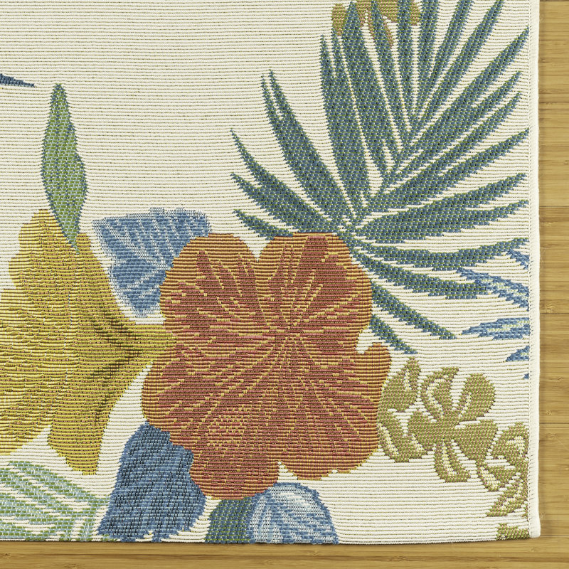 Tapis intérieur / extérieur Reyn Spooner Kona Coast Laka, Tapis de couloir 2 pi 1 po x 6 pi