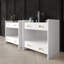 Deux tables de chevet blanches