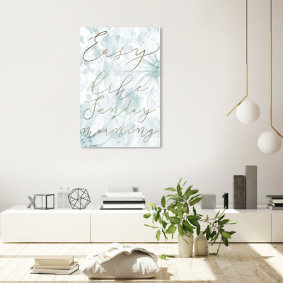 " Typography And Quotes Easy Like Family Quotes And Sayings " Painting Print