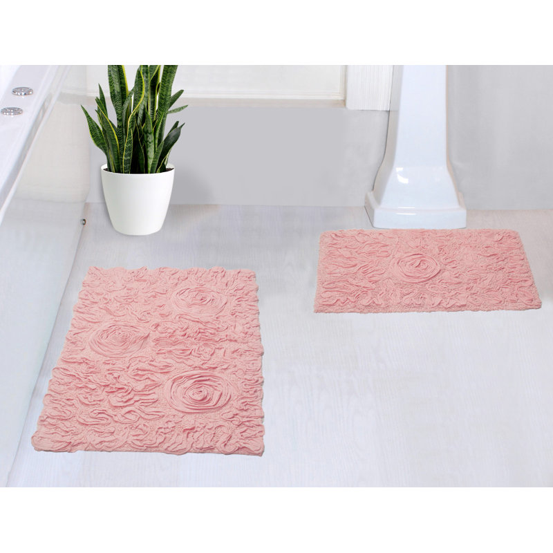 Tapis pour salle de bain Schœnberger (ensemble de 2), Rose