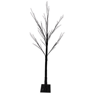 OrangePurple 350 ct 5 ft LED Prelit Spooky Tree Yard Decor