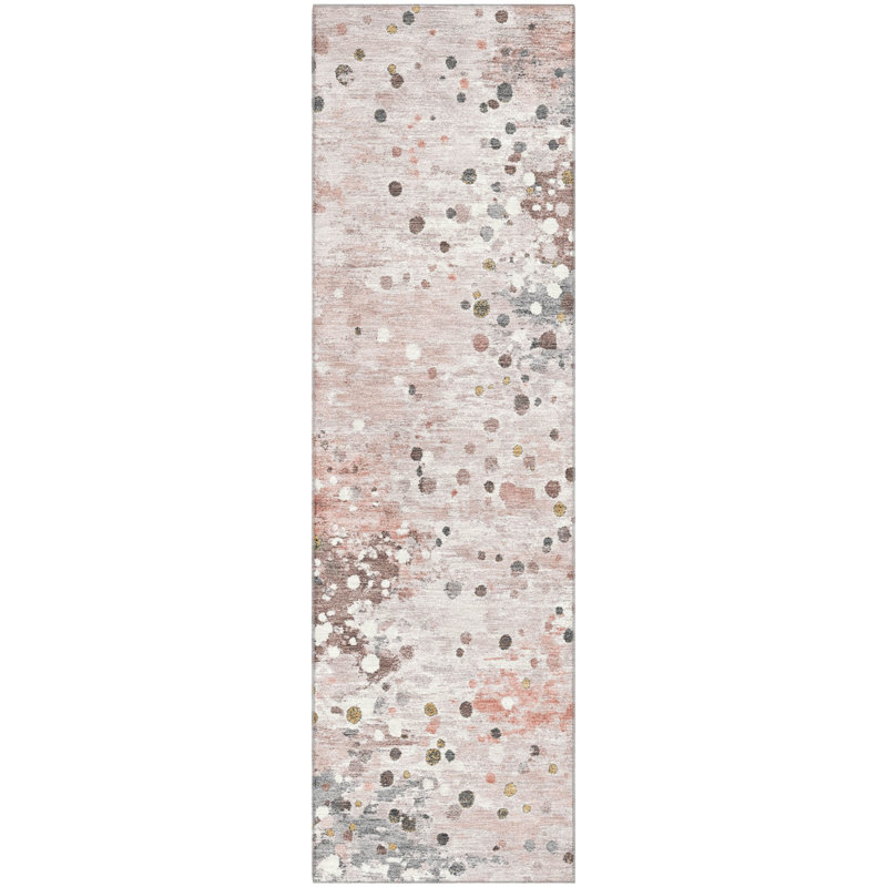 Premium Machine Washable Ansley Abstract Rug, Runner 2'3" x 7'6"