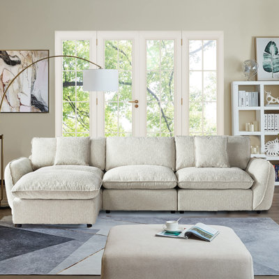 Modular Sofa With Ottoman
