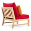 Chaise de patio Paulet avec coussins Sunbrella-475218144