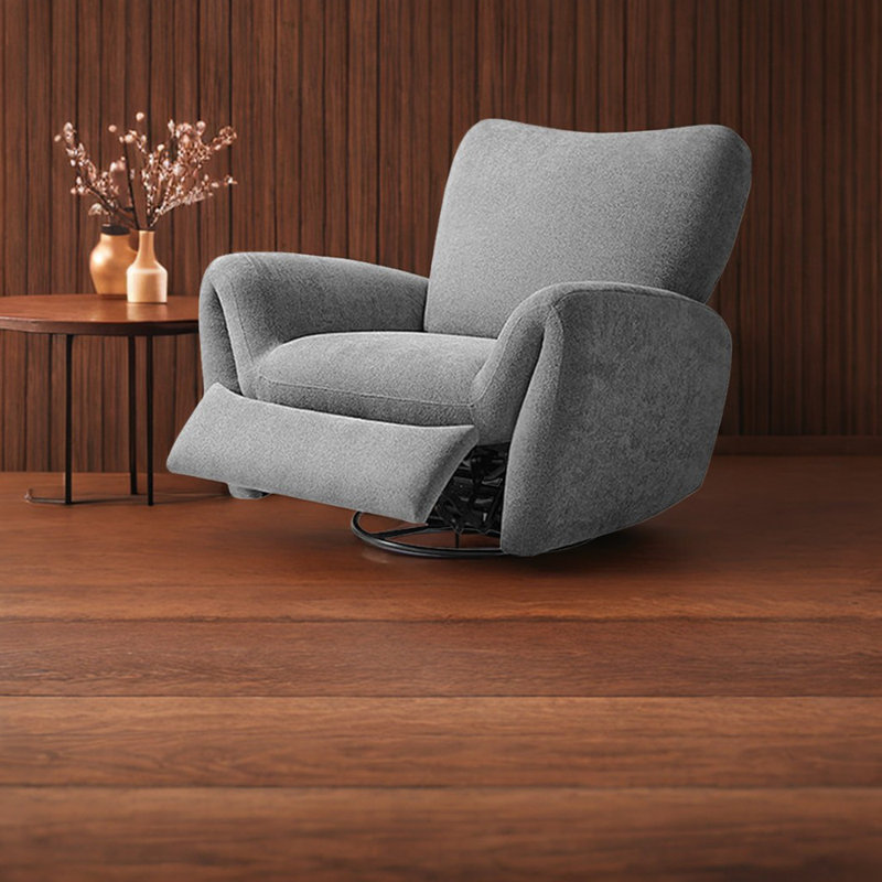 Fauteuil inclinable rembourré Olibel, Gris