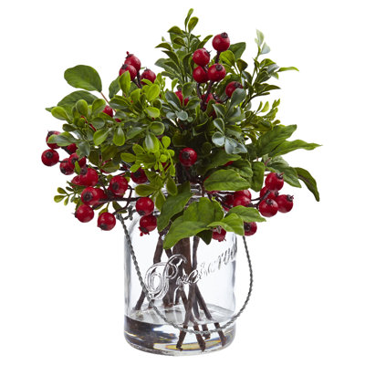 Arrangement floral mélangé dans un vase