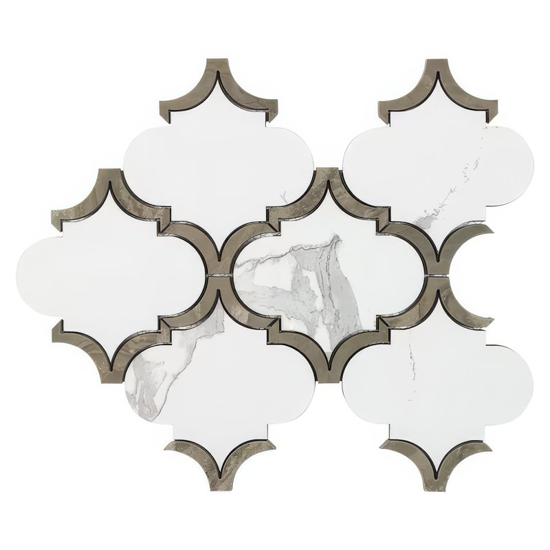 Arabesque 9.9"x13" Porcelain Mosaic Wall & Floor Tile