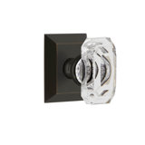 Grandeur Concealed Screw Mechanism Geometric Knob with Square Rosette