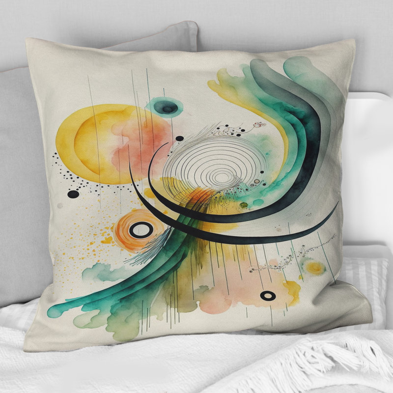Coussin Golden Spiral Mouvement IV - Abstract Spirals
