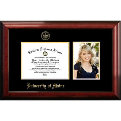Maine University Embossed Diploma Picture Frame