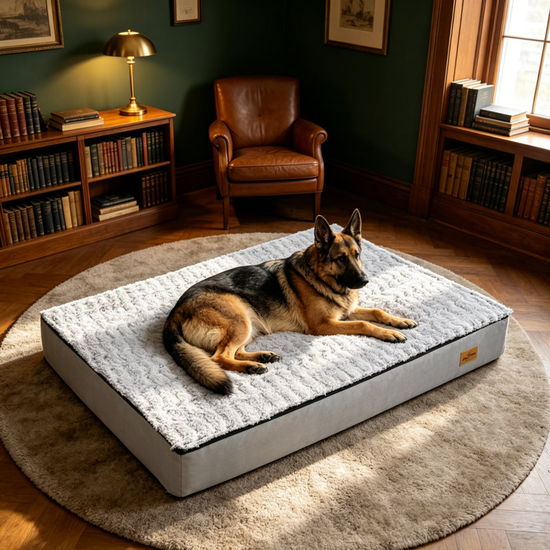 Orthopedic Polyester Pet Bed, 12cm H x 135cm W x 100cm D