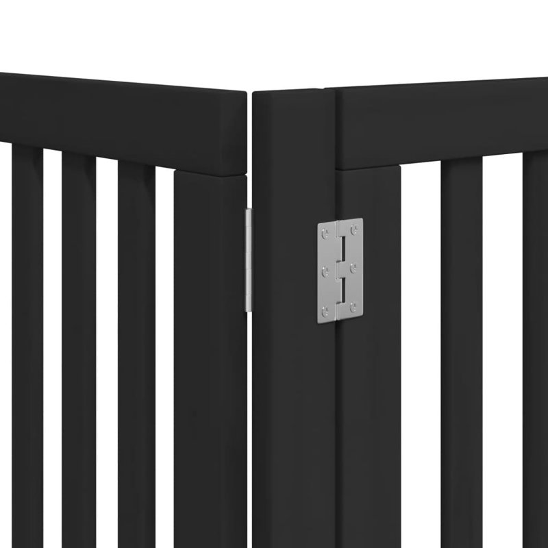 Ozawkie Solid Wood Dog House Door, 60cm H x 450cm W x 2cm D, Black