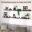 6 tablettes flottantes noires