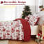 Ensemble de courtepointe réversible Christmas Reindeer-135992073