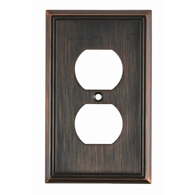 Receptacle 1-Gang Duplex Outlet Wall Plate
