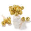  20 pièces mini-boule disco 1,6 "petit miroir réfléchissant pour décoration de fête des années 70 or-45711277