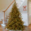 Sapin de Noël floqué et illuminé-2099996423