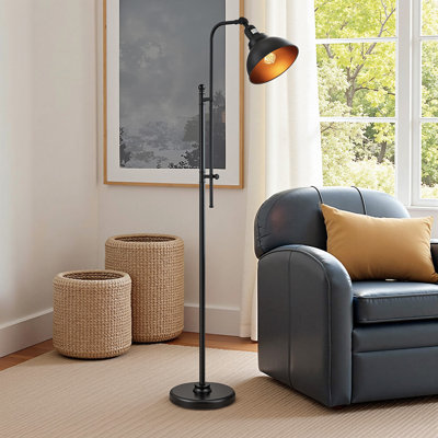 Wallace 65" Black Task Floor Lamp