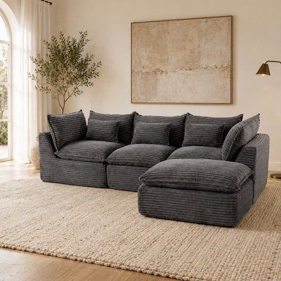 Canapé modulaire surdimensionné avec repose-pieds Cloud Couch