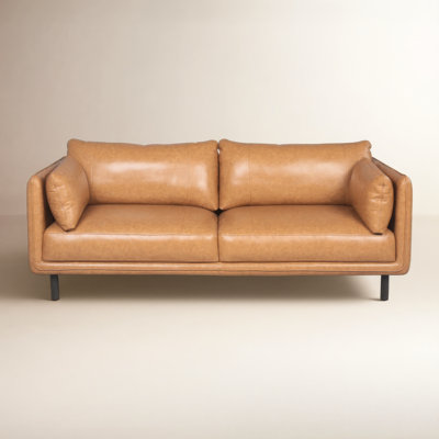 Elsie 84" Genuine Leather Sofa