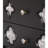 Shell Velvet Black Accent Chest