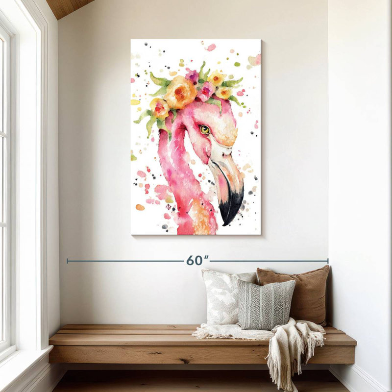 Brampt Little Flamingo, 45" H x 30" W