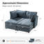 Canapé modulaire surdimensionné de 60 po avec rangement Werts de Werts-1365240256
