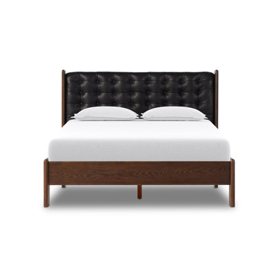 Murcia Leather Platform Bed