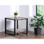 Table de bout contemporaine 1pc avec tablette de rangement