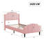 Bogley Upholstered Velvet Bed-533949313-533949317