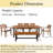 7-Piece Rectangular Outdoor Patio Dining Set With Cushions