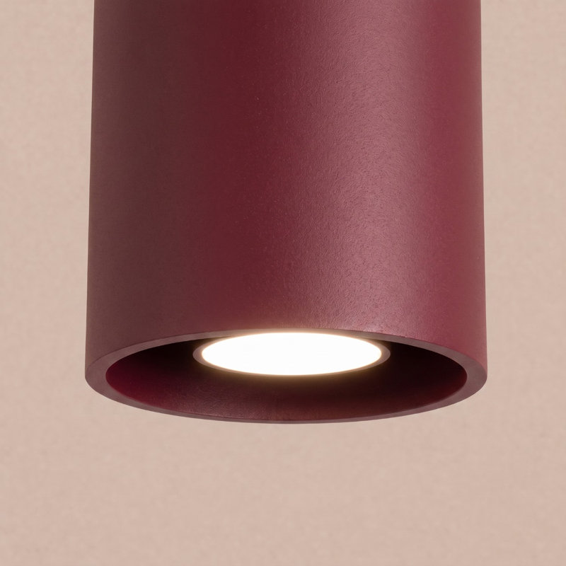 ORBIS Flush Mount, Burgundy, Ceiling lamp ORBIS 1 burgundy, 1 Light
