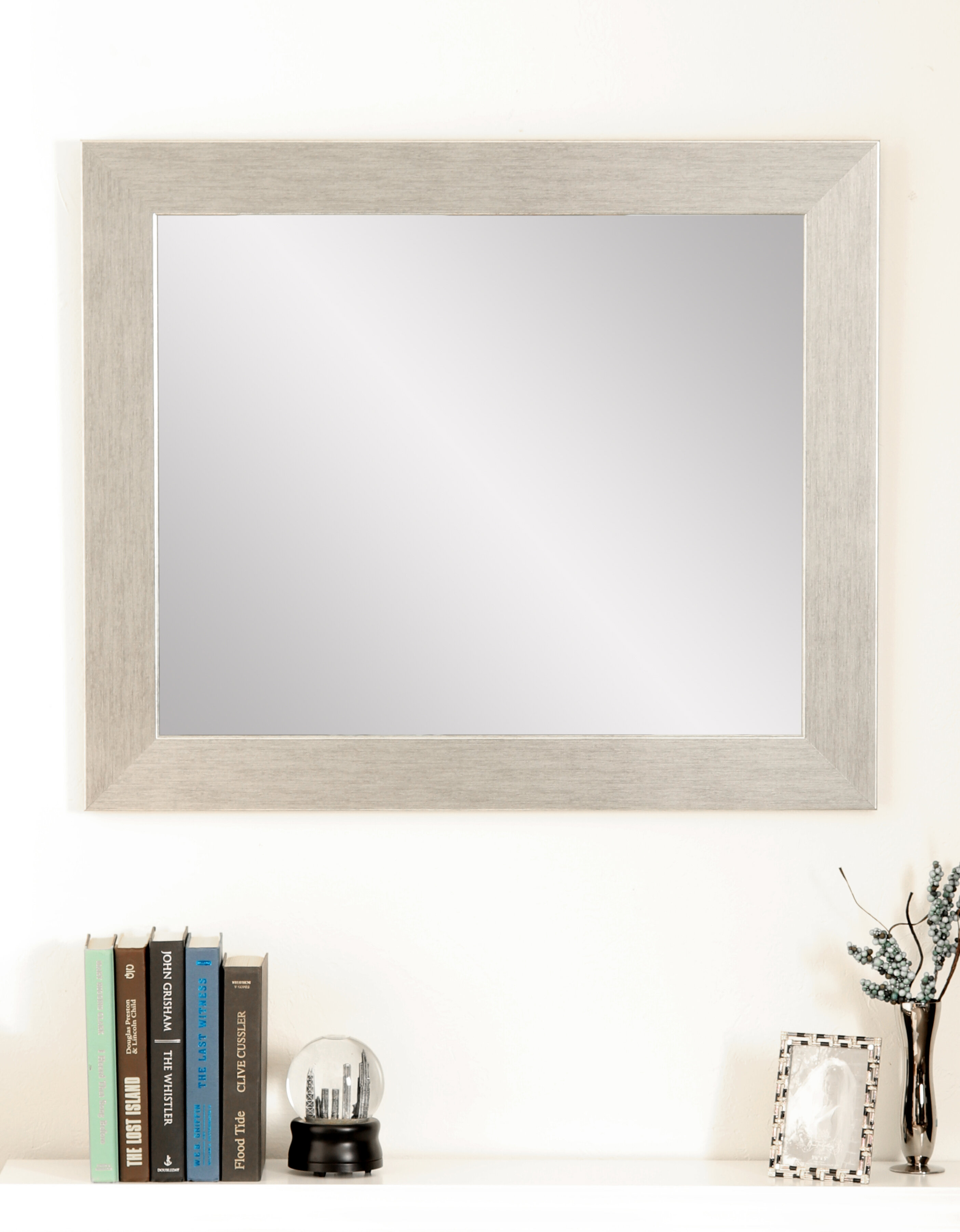 Gracie Oaks Samual Wood Rectangle Wall Mirror & Reviews 