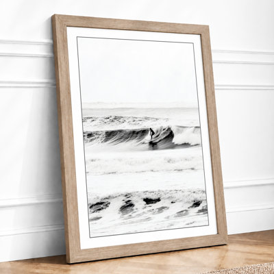 Tempestuous Shore Coastal - Framed Print