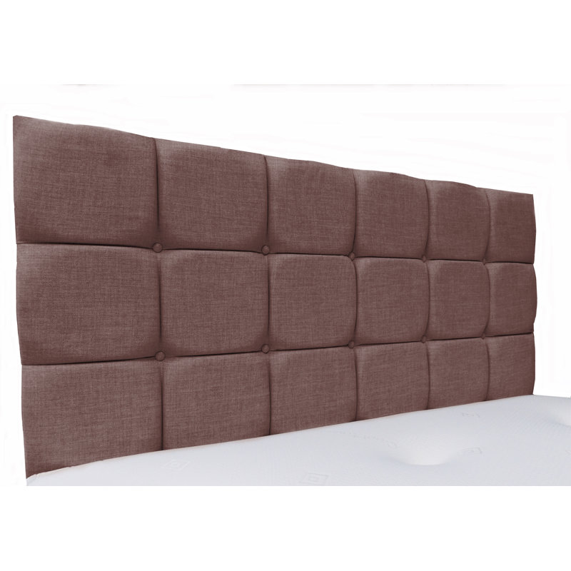 Lennart Upholstered Headboard, Small Single (2'6), Naples Velvet, Mauve