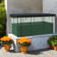 Cage de culture et toile d'ombrage avec jardin surélevé, jardinière en acier galvanisé