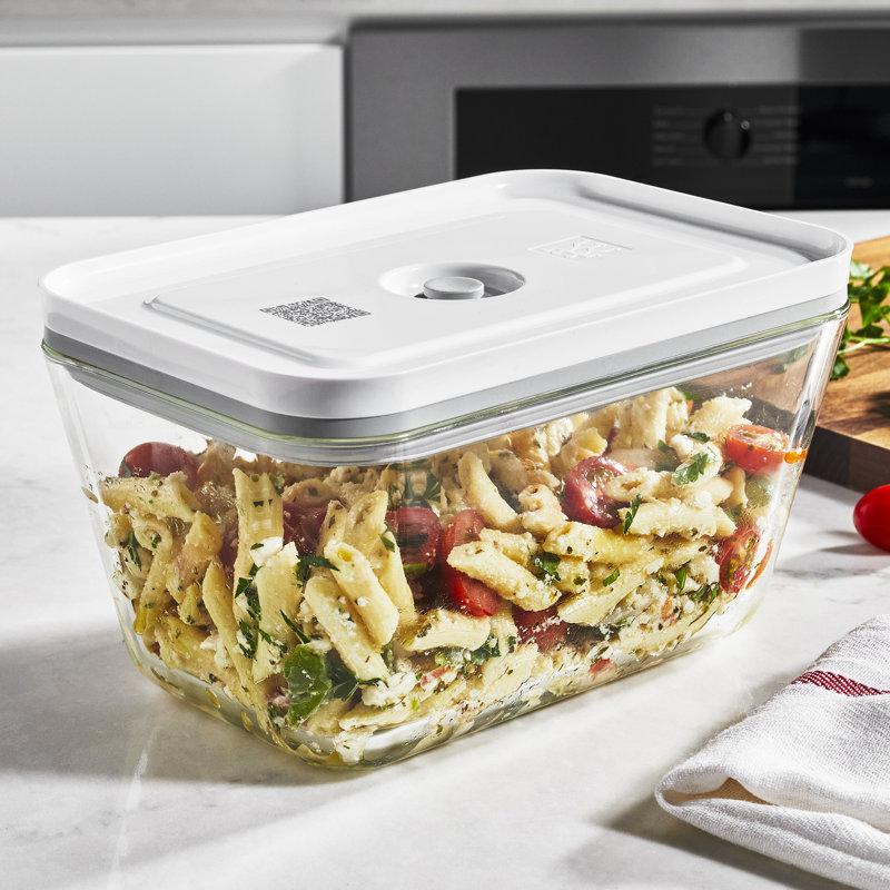 Fresh & Easy Glass Airtight Meal Prep 2.11 Qt Food Storage Container