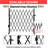 Expandable Metal Barricade Gate Alloy Fence Portable Safety Barrier with Casters Retractable Driveway Gates 360°Rolling Barricade Gate Mobile Barricade Safety Barrier