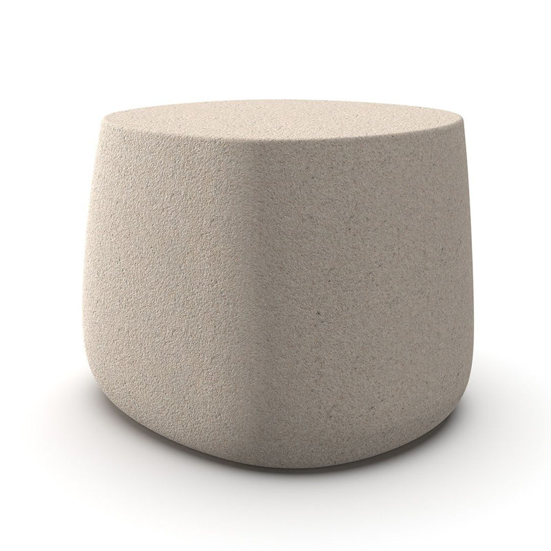 Stone Low Table, Granite Cream