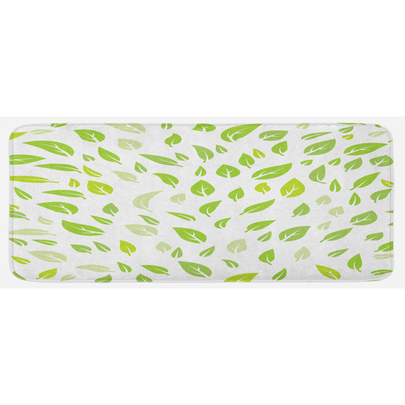 Tapis de cuisine à feuilles