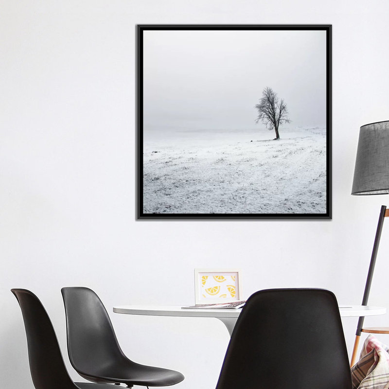«Silence», reproduction de photo sur toile, H 18 po x l 18 po x P 1,5 po, Toile avec cadre noir, Pas de tapis