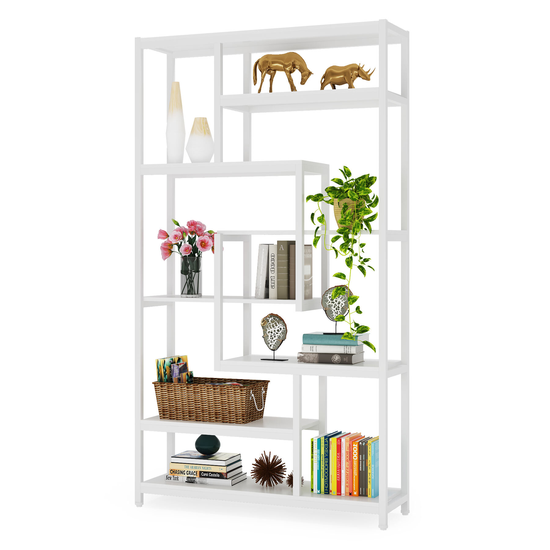 Ponte Modern Black Metal Wall Mount Bookshelf Tall + Reviews