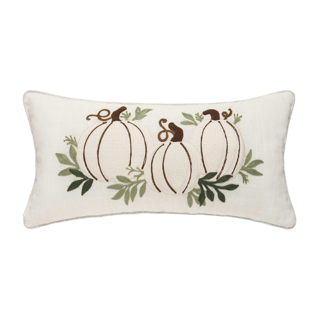 Off-White Pumpkin Trio Pillow C&F Home