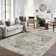 Farquhar Oriental Machine Washable Rug with Rubber Backing for Living Room Floral Non-Slip Area Rug Vintage Indoor Carpet Non-Shedding Rug for Bedroom Dining Room Hallway Kitchen Office Playroom Nursery