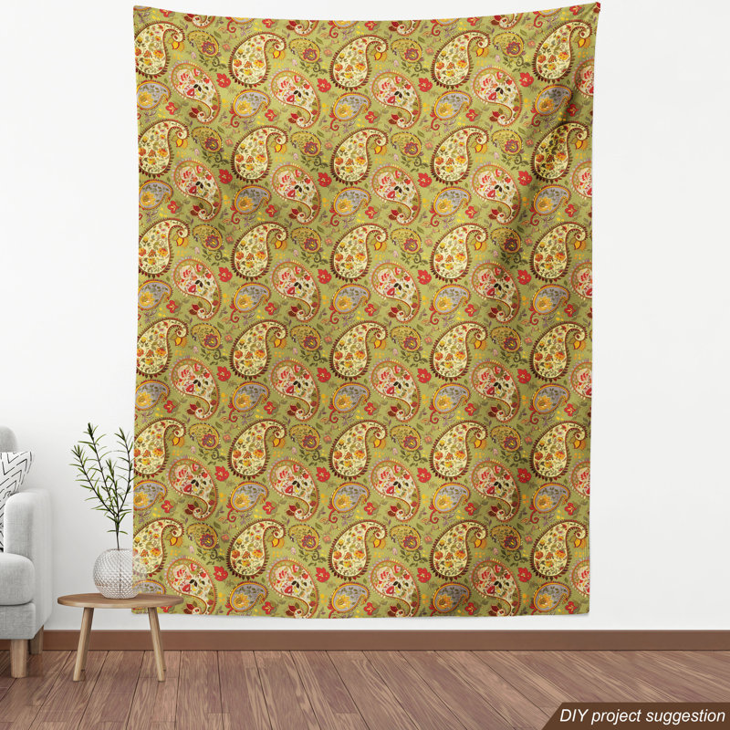 Tissu d’inspiration persan, H 36 po x l 58 po x P 1 po