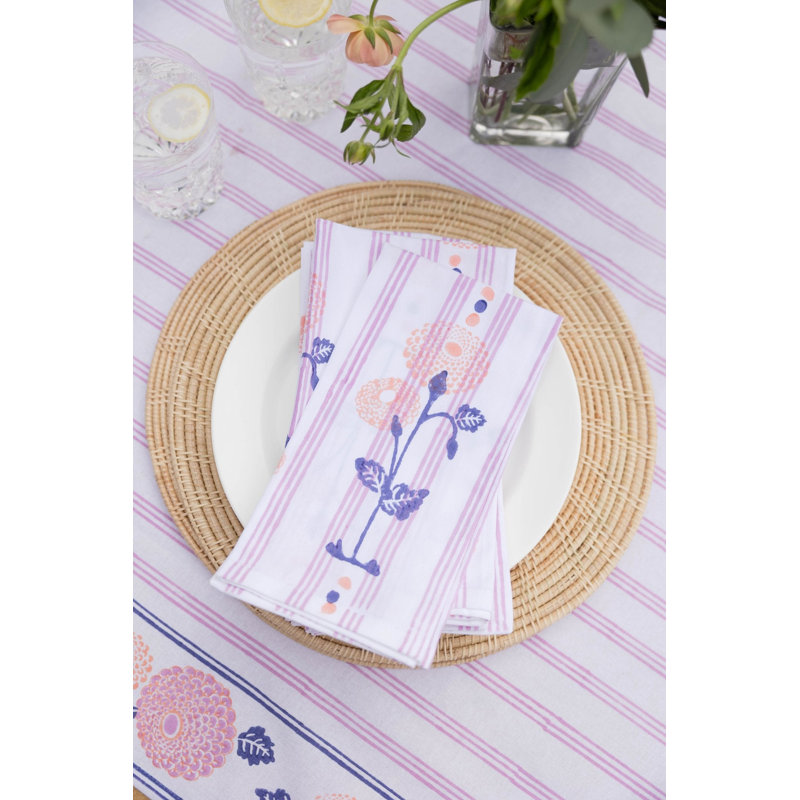 Chemin de table - souci - lilas, 90"