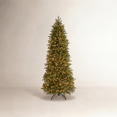 Jersey Fraser Fir Pencil Slim Tree with Clear Lights