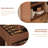 Brown Solid + Manufactured Wood+Glass Display Cases