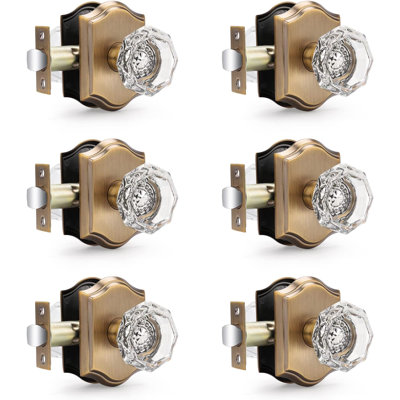 Crystal Privacy Door Knobs
