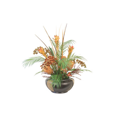 Tropical Mix in Resin with Tile Etched Vase